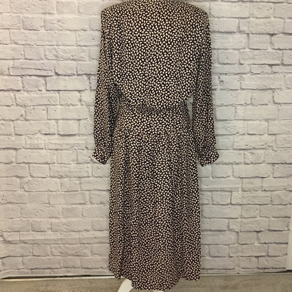Vintage Hudson's Bay Mirror Room Long Sleeve Silk Dress - 16 - Picture 5 of 10